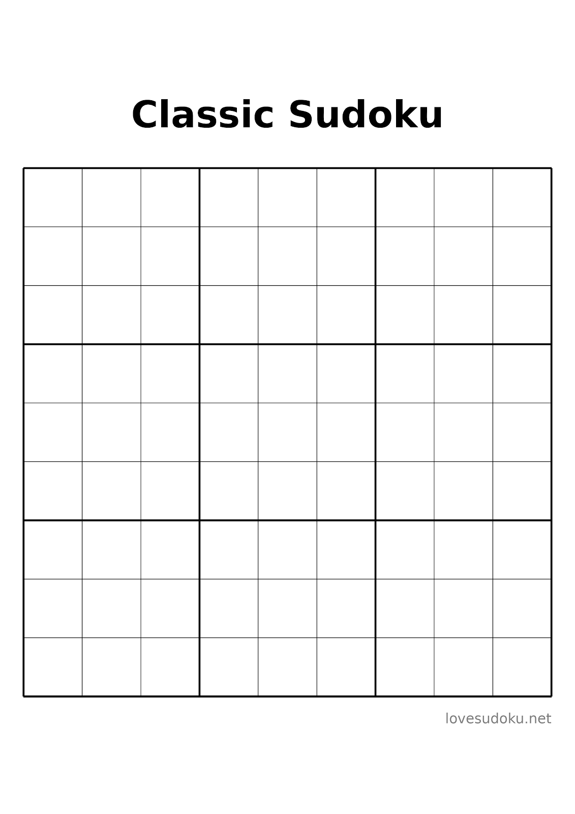 free sudoku print
